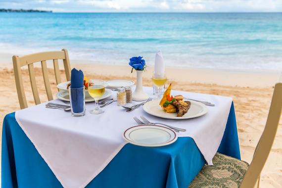 Barbados Beach Club - Ocean Front Dining